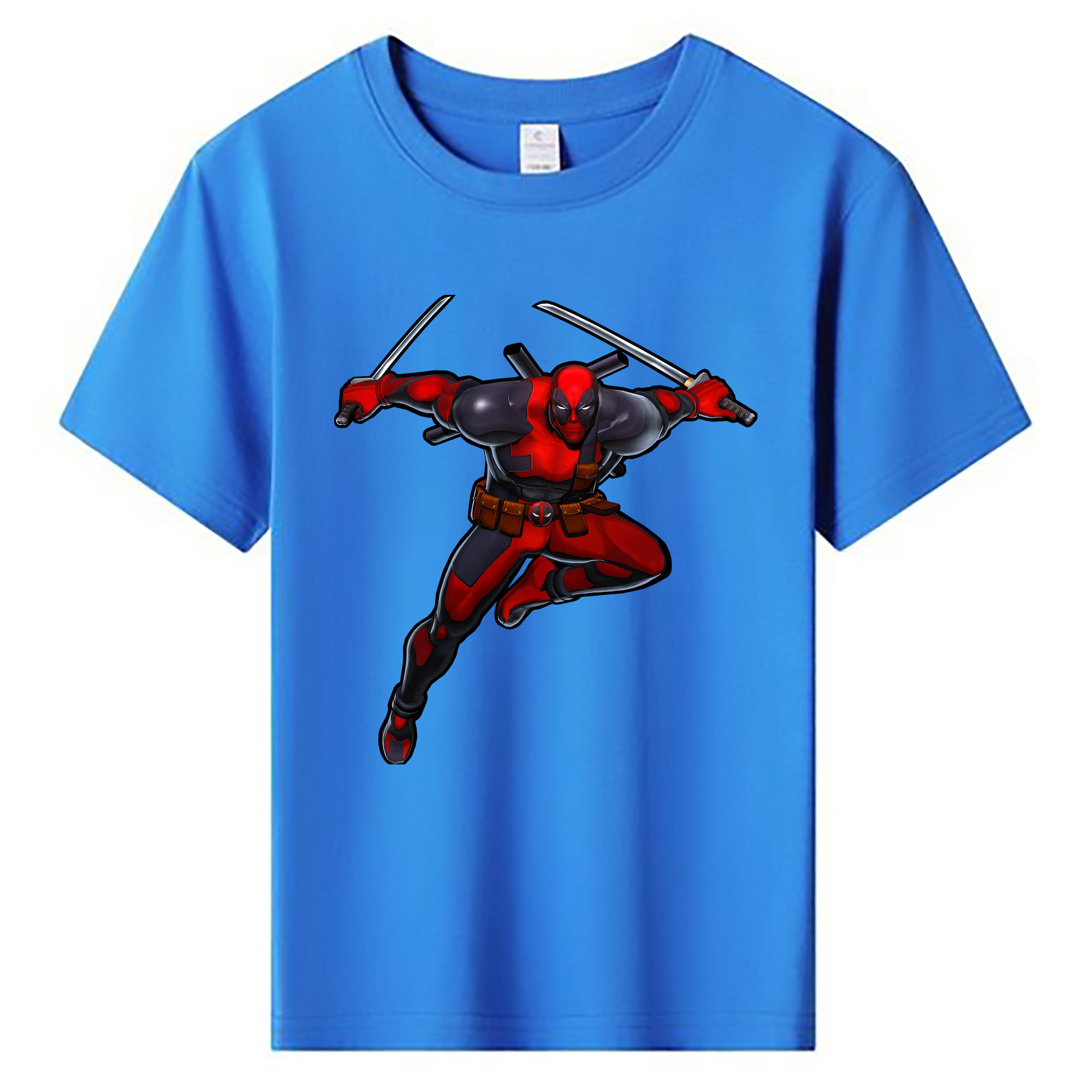 （画像用） Deadpool デッドプール 綿100％キッズTシャツ（フロントプリント）